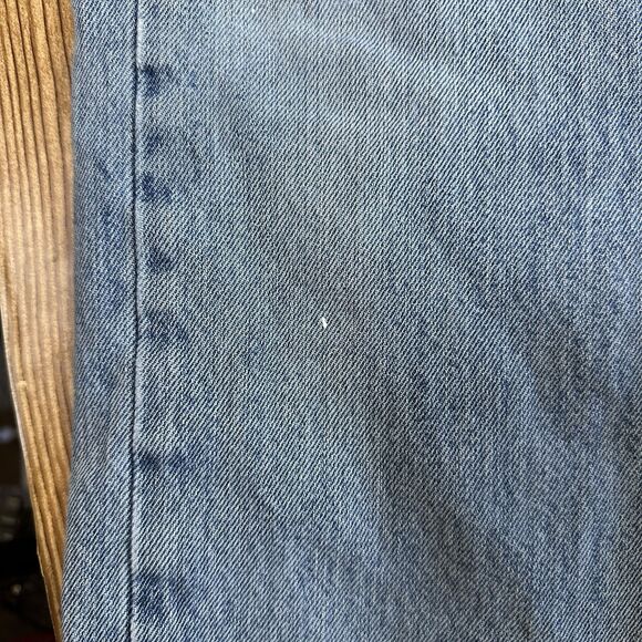 Levis‎ 501 Jeans Mens 36x34 Blue Light Wash Straight Leg Fit Button Fly - Picture 13 of 16